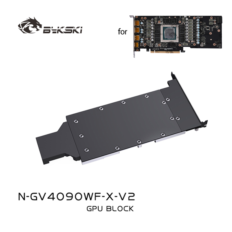Rtx 4090 Water Block Full Cover - Bykski GPU Block untuk Kartu Grafis