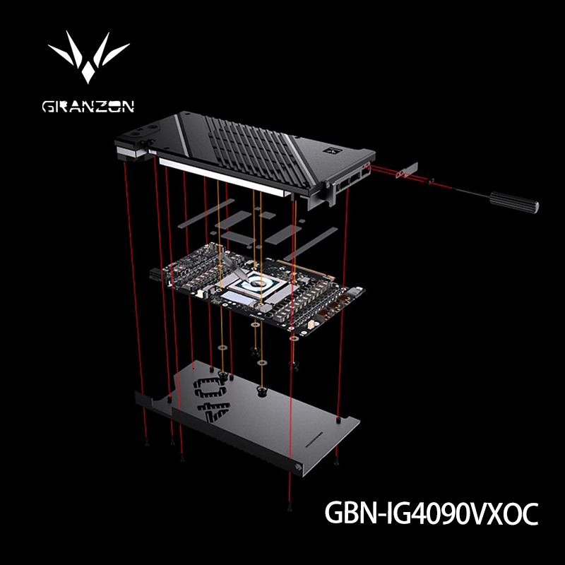 Granzon Water Block untuk Kart - Rtx 4090 Water Block Full Cover ulasan dan harga